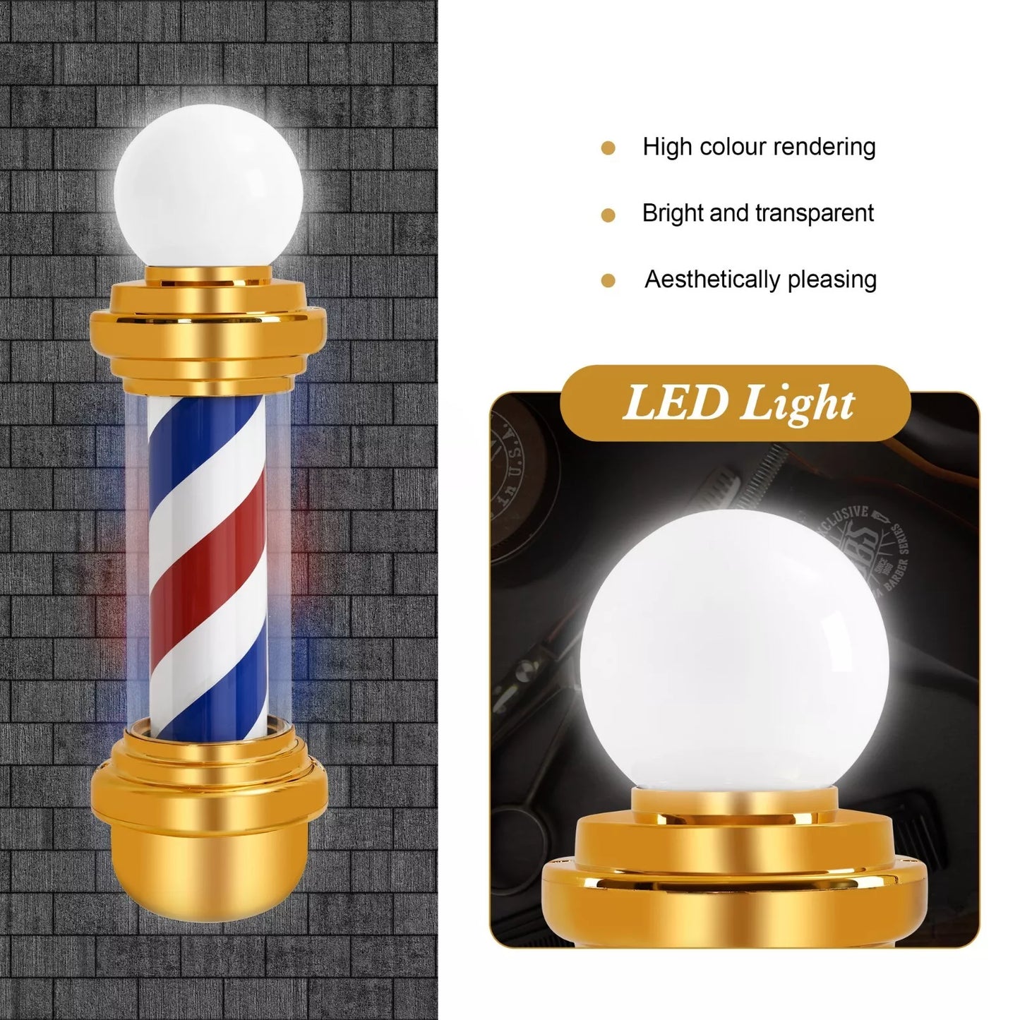 Barberpub lamp with  LED Light